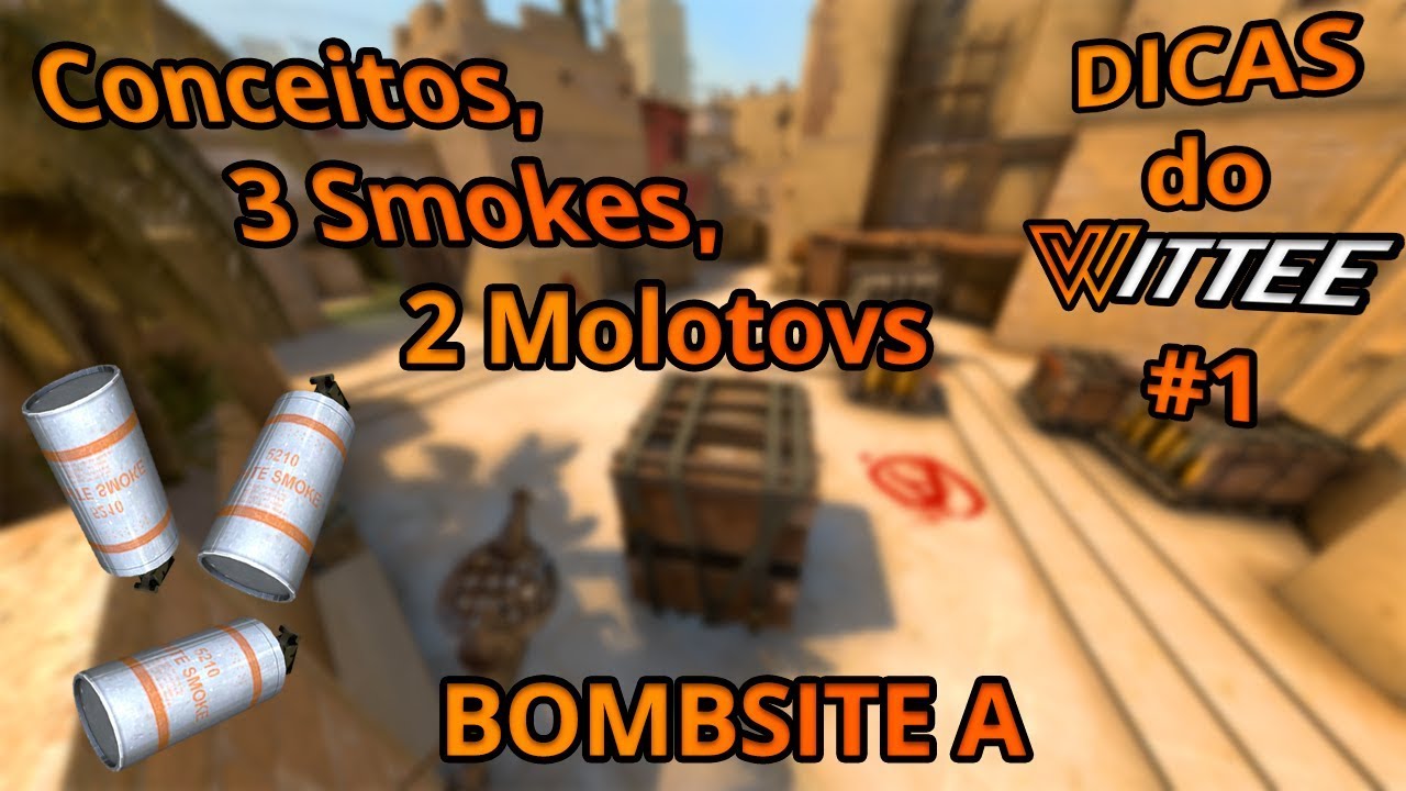CONCEITOS, 3 SMOKES & 2 MOLOTOVS no Bomb A da MIRAGE - Dicas do Wittee #1