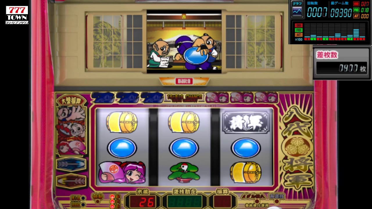 パチスロ吉宗　７８０ハマリをうってみたら　鷹狩りきたｗ