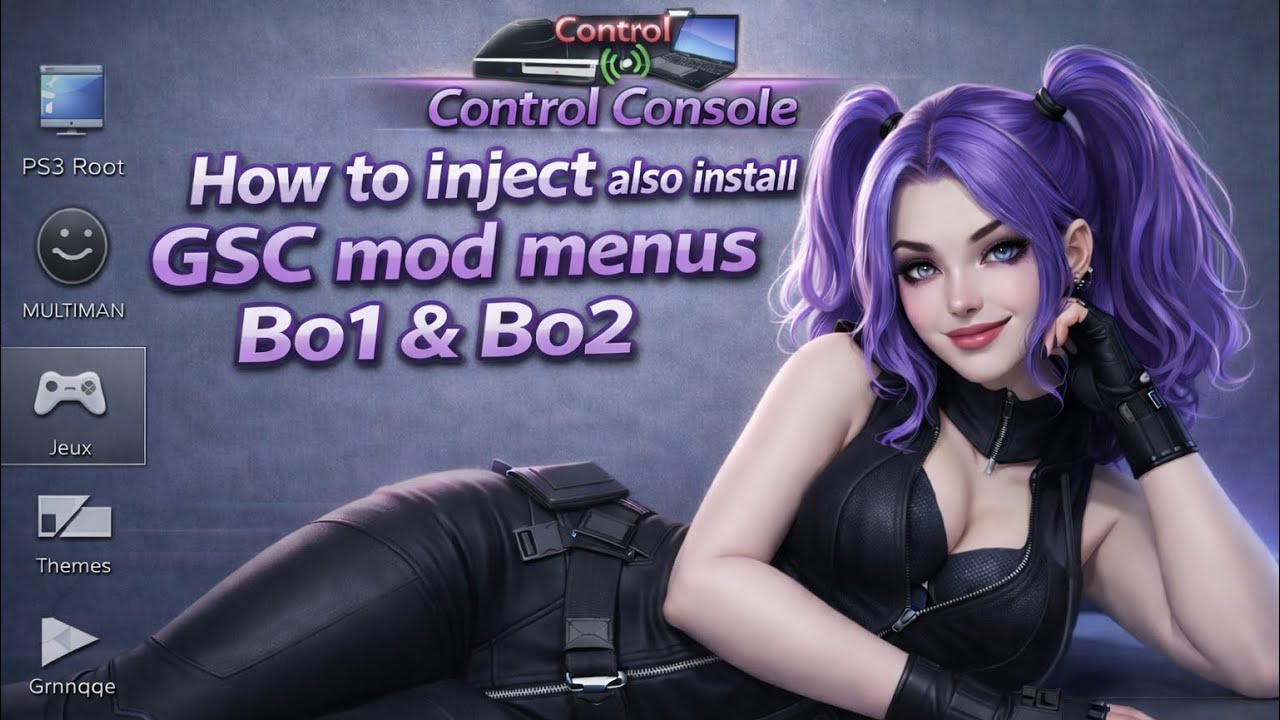 HOW TO INJECT & INSTALL GSC MOD MENUS BO1 & BO2 PS3 CFW