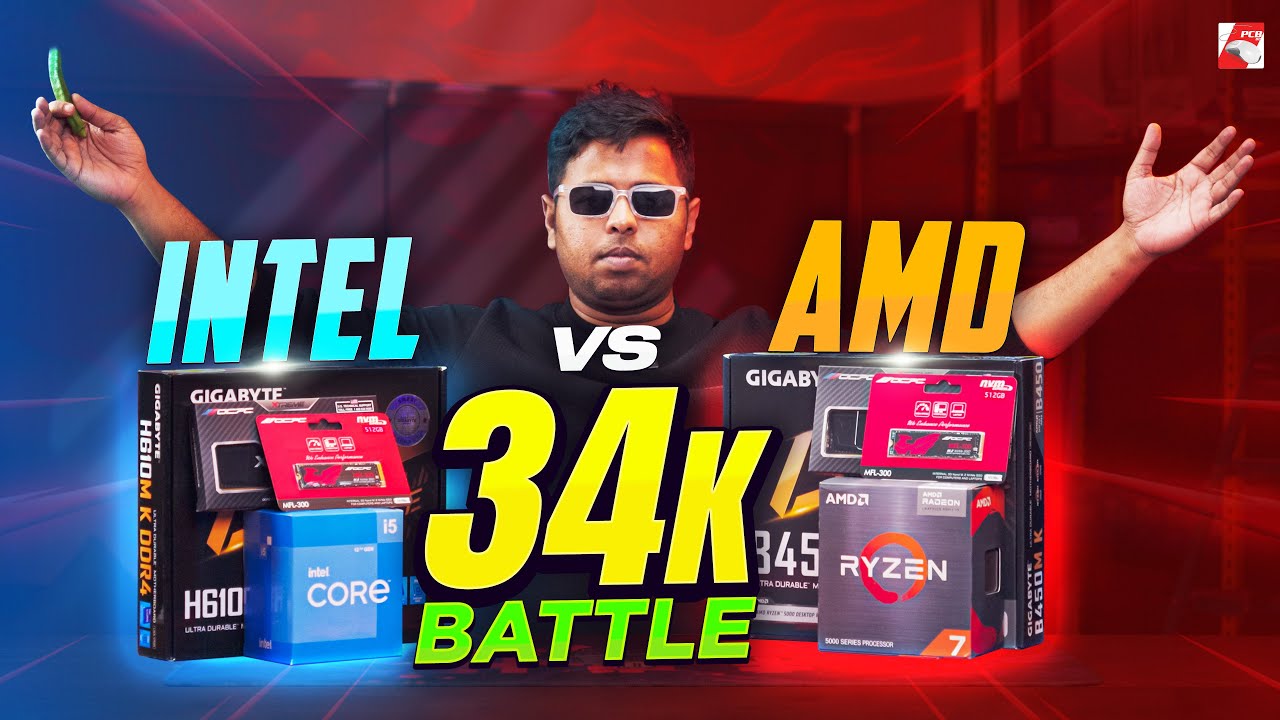 Intel নাকি AMD পিসি কে সেরা? |  34K PC Build Battle 2025 Ryzen 5700g vs Intel 12400