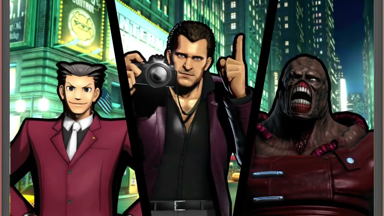 Ultimate Marvel vs Capcom 3: Frank West, Nemesis, and Phoenix Wright arcade playthrough