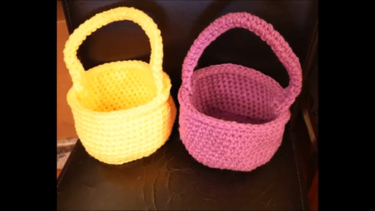 Crocheted Easter Basket Beginner Friendly