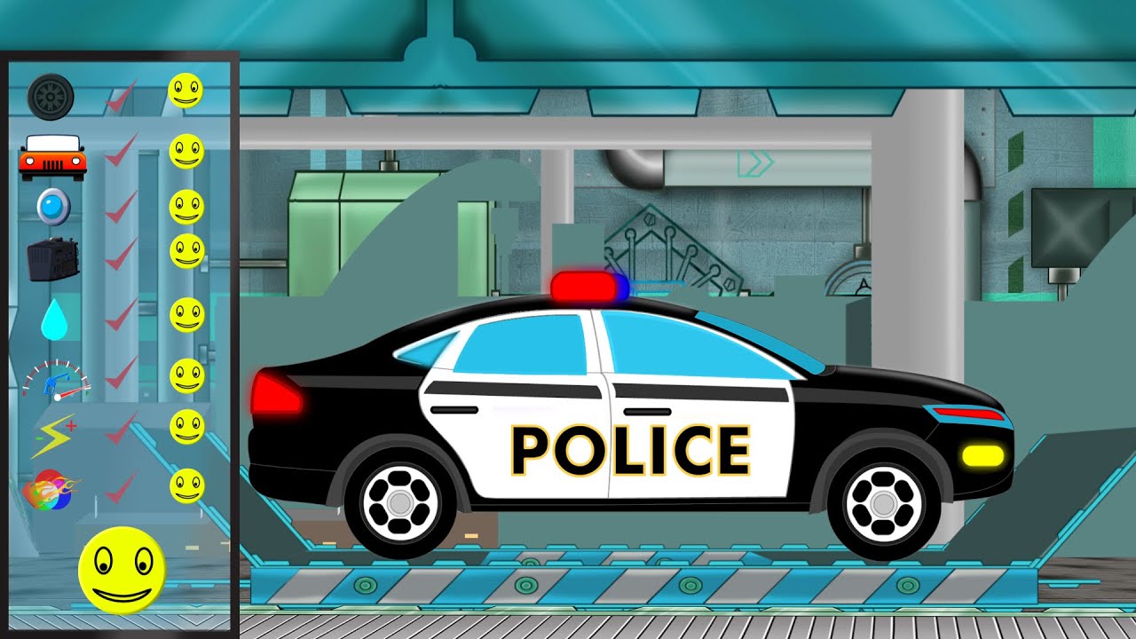 Police Car | Police Car Repair | Car Garage | Car Repair | kids videos