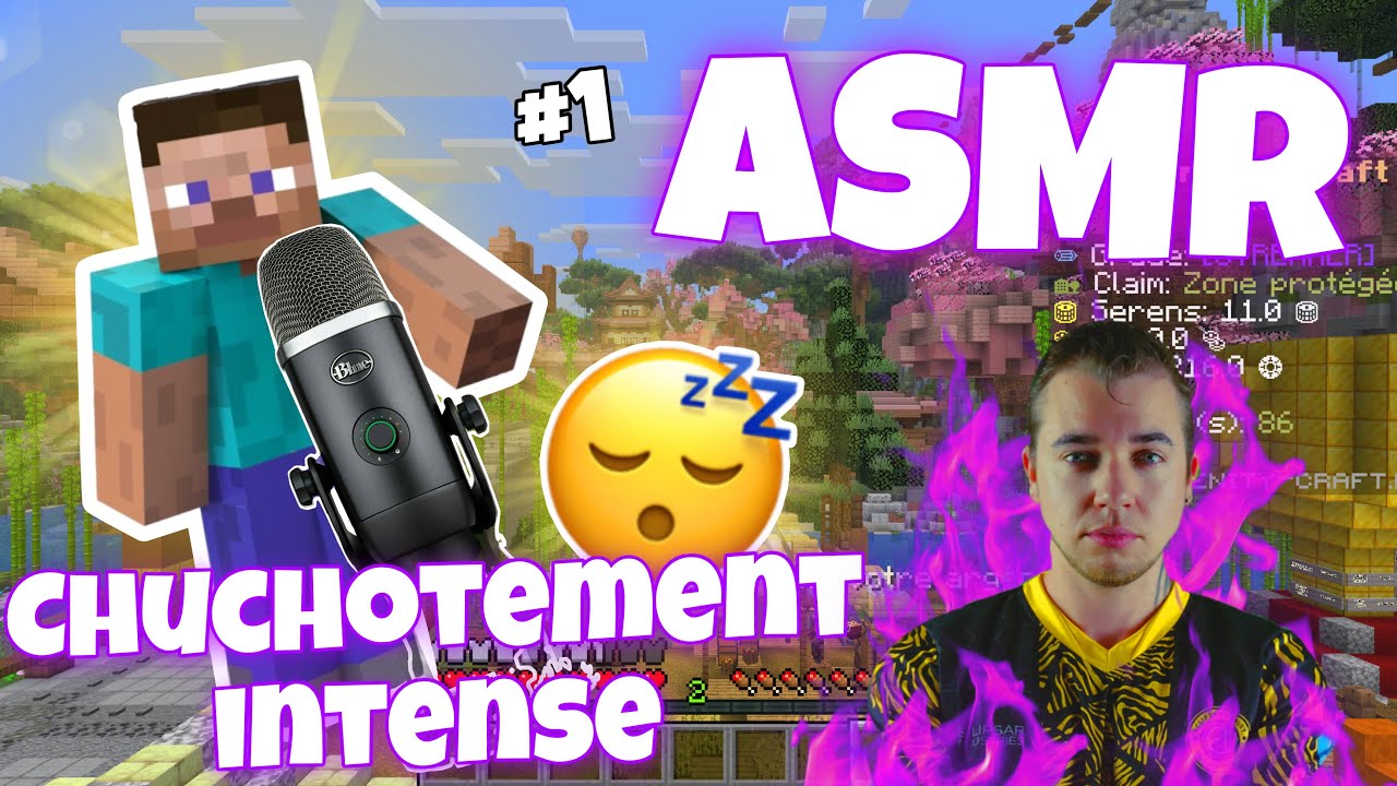 ASMR Français • CHUCHOTEMENT PUISSANT SUR LE SERVEUR MINECRAFT DE TOM ASMR ! (découverte saison 3)