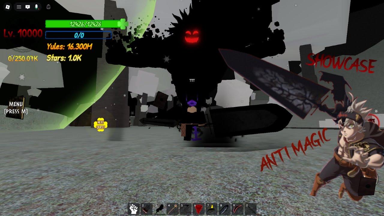 ANTI MAGIC 5 LEAF| SHOWCASE| BLACK GRIMORE