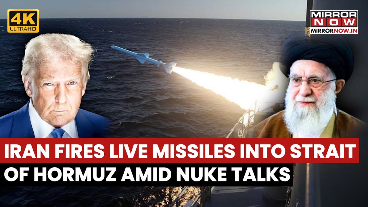 Iran Fires Live Missiles Into Strait Of Hormuz Amid Nuclear Negotiations With US In Geneva | Watch