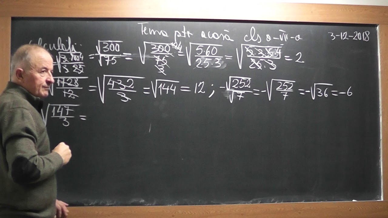 1/3 Lectia 1767 Clasa 7 Radicali Scoaterea / Introducerea unui numar sub radical Factor comun Puteri