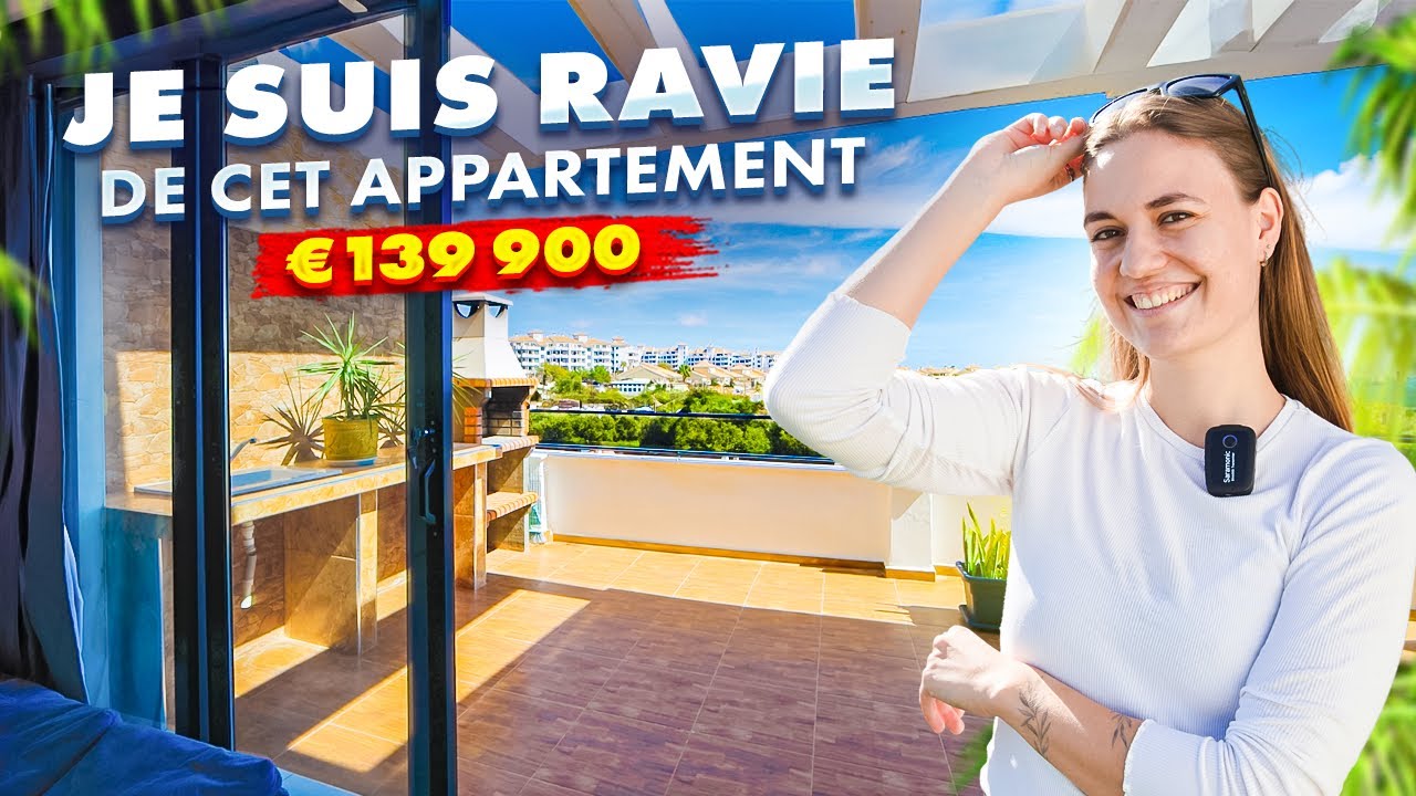 Appartement en Espagne avec une superbe terrasse et vue sur la mer 139 900
