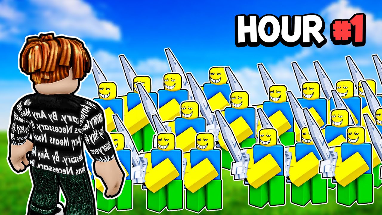 Я создал САМУЮ СИЛЬНУЮ АРМИЮ НОВИЧКОВ в Roblox, тренируйте свои войска!