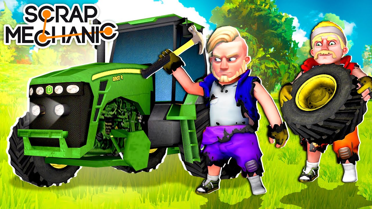 ПОСТРОИЛИ НАСТОЯЩИЙ ТРАКТОР В ВЫЖИВАНИИ Scrap Mechanic