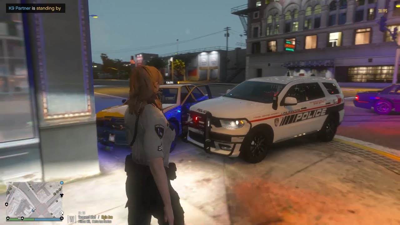 Gta 5 Lspdfr Playing As Female Los Santos City K9 Patrol - Alleyway Robbery #lspdfr #gta5