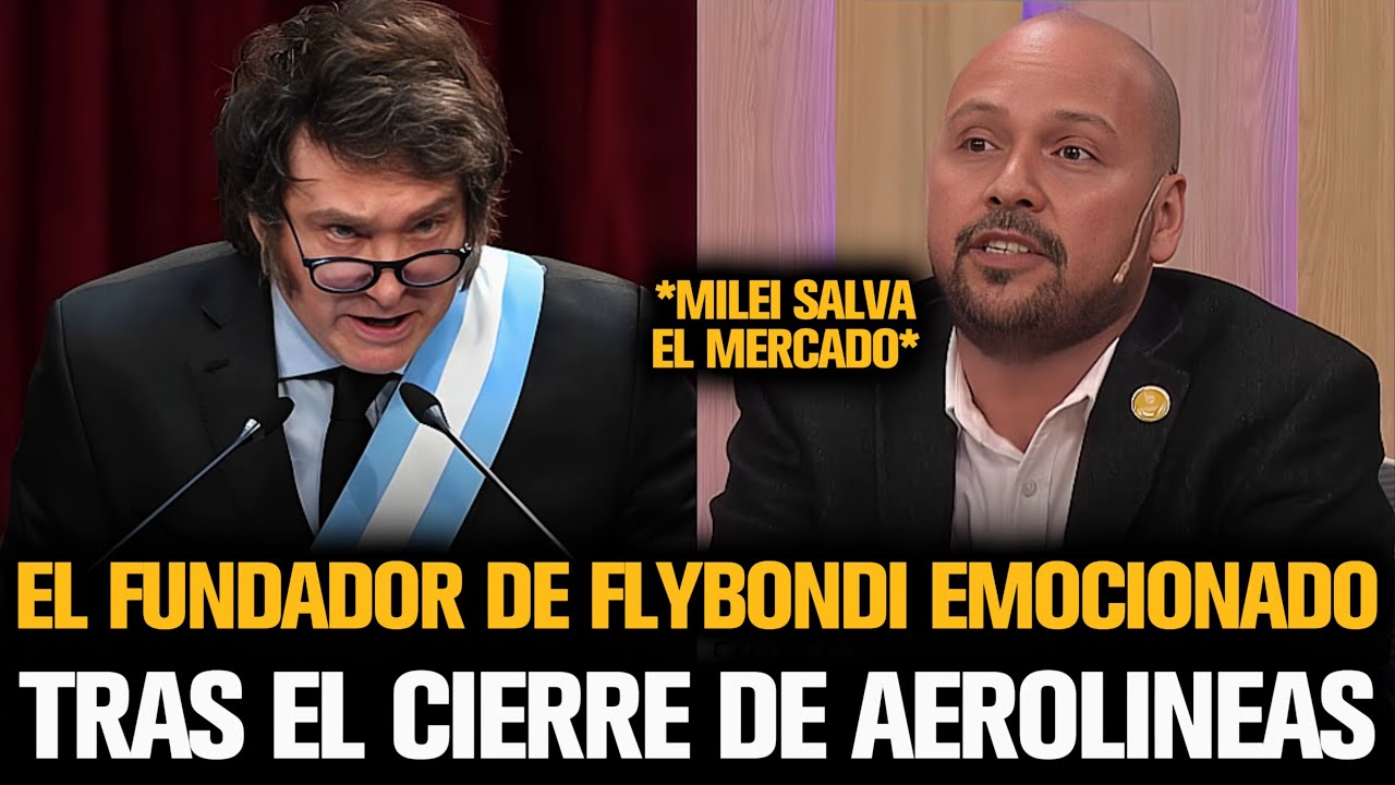 EL FUNDADOR DE FLYBONDI SE EMOCIONÓ POR EL CIERRE DE AEROLINEAS CON MILEI