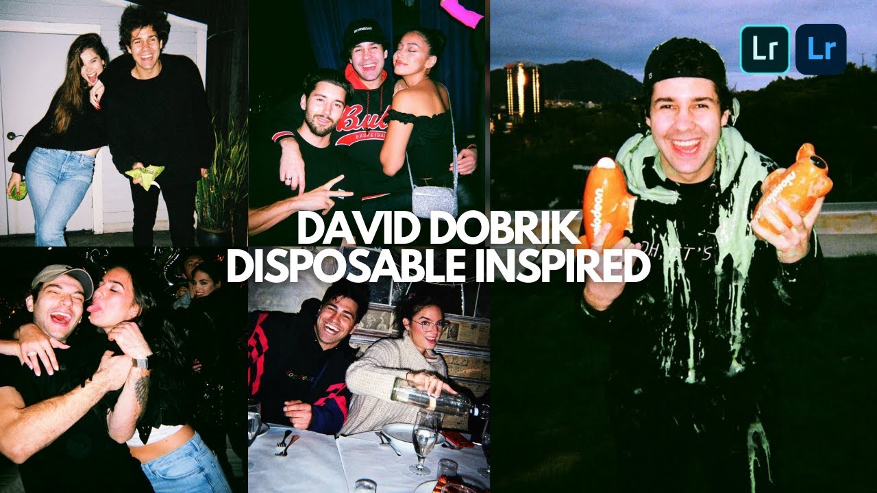 David Dobrik Disposable Preset | Free Lightroom Mobile Presets | Lightroom Editing Tutorial