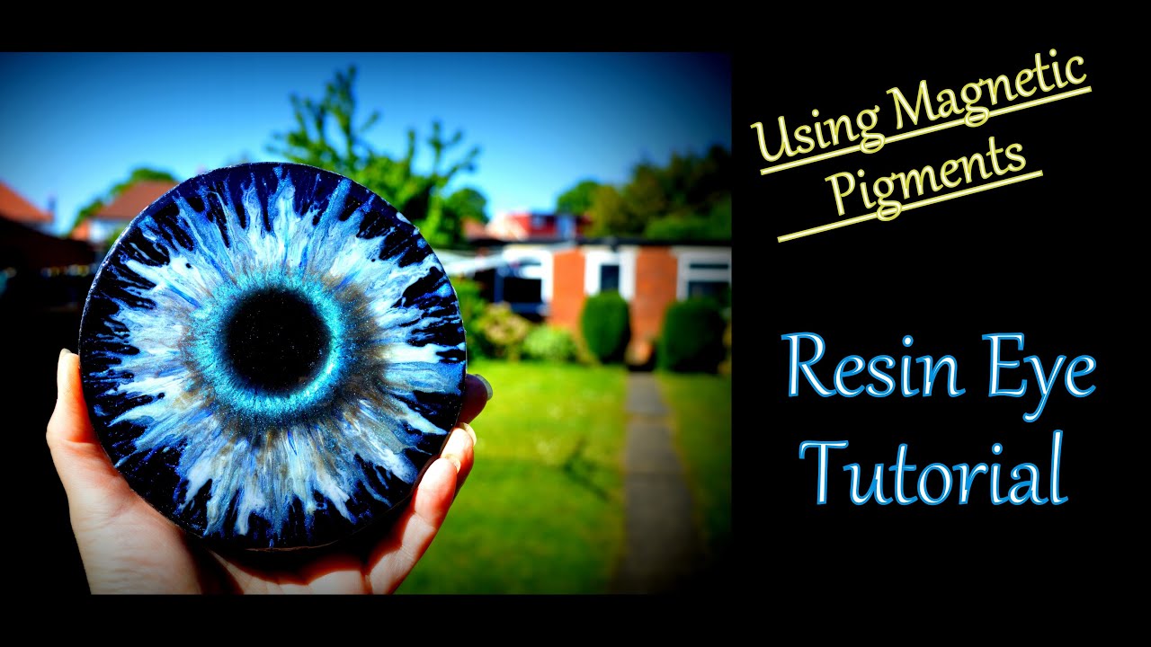 Resin Eye Coaster | New Technique | Using Magnetic powder in Resin | Resin Art