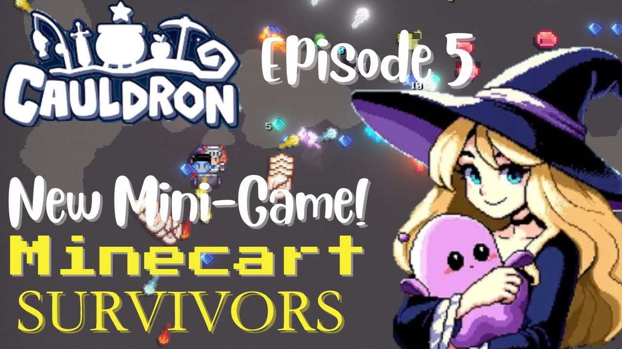 New Mini Game, Minecart Survivors!  Cauldron Ep. 5