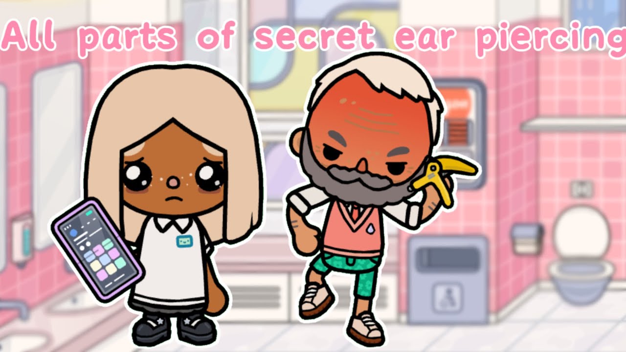 The secret piercing all parts #tocaaesthetichousetour #educationalgames #toca #tocaadventure 