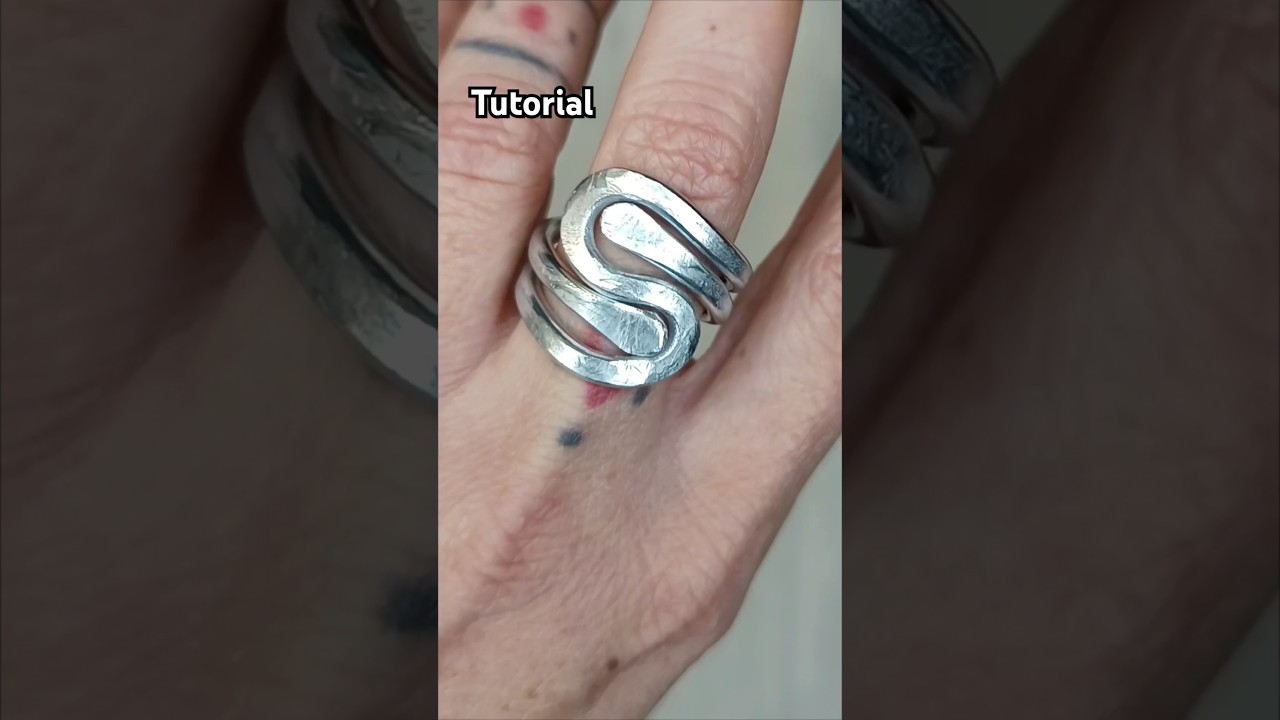 Creazione di un anello in alluminio. EASY. #handmadejewelry #jewellery #jewelry #ring