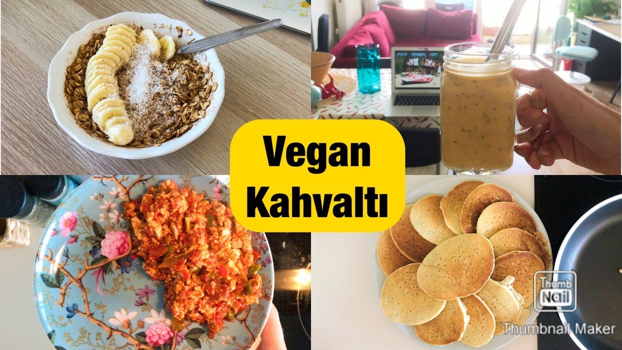Kahvaltıda ne yiyorum? / Vegan menemen & pancake...