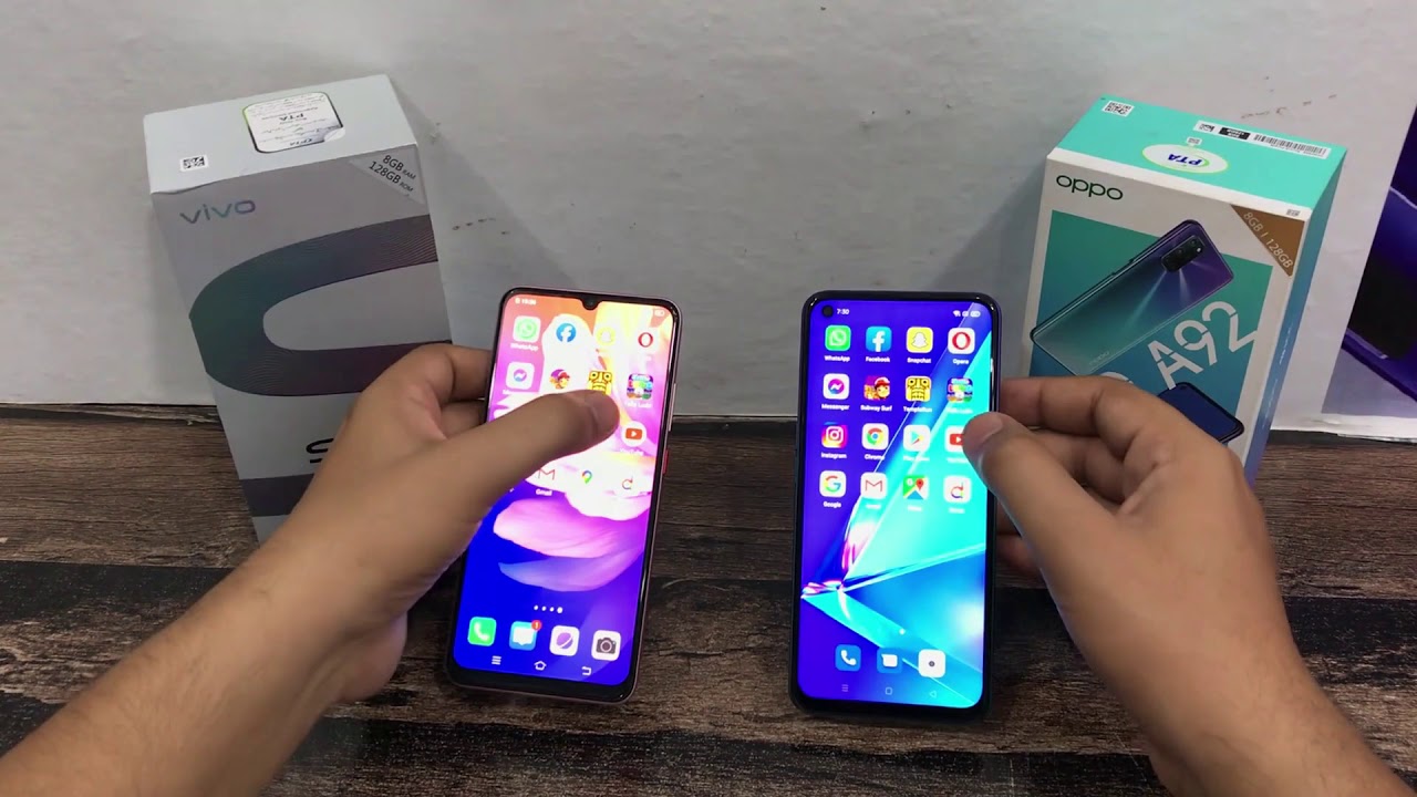 VIVO S1 PRO VS OPPO A92 | SPPED TEST -  CAMERA TEST - | 2020