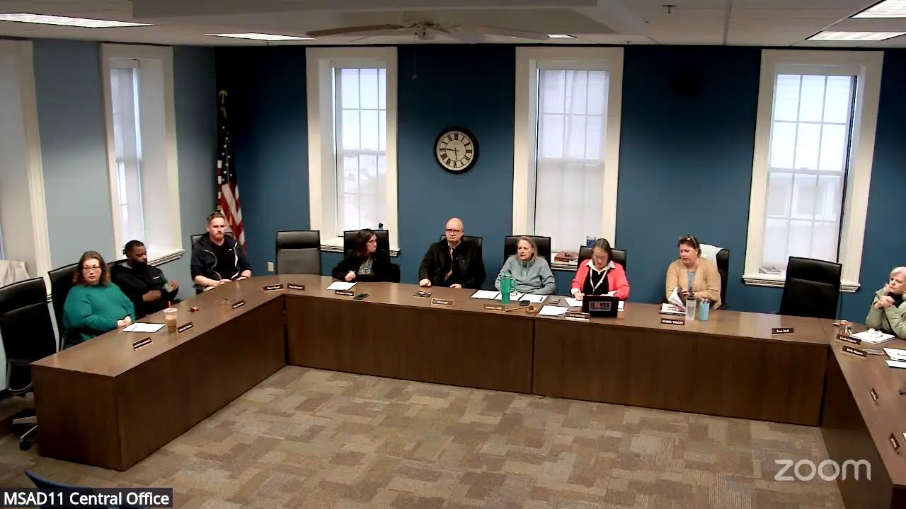 MSAD11 School Board Special Meeting 3/25/2025