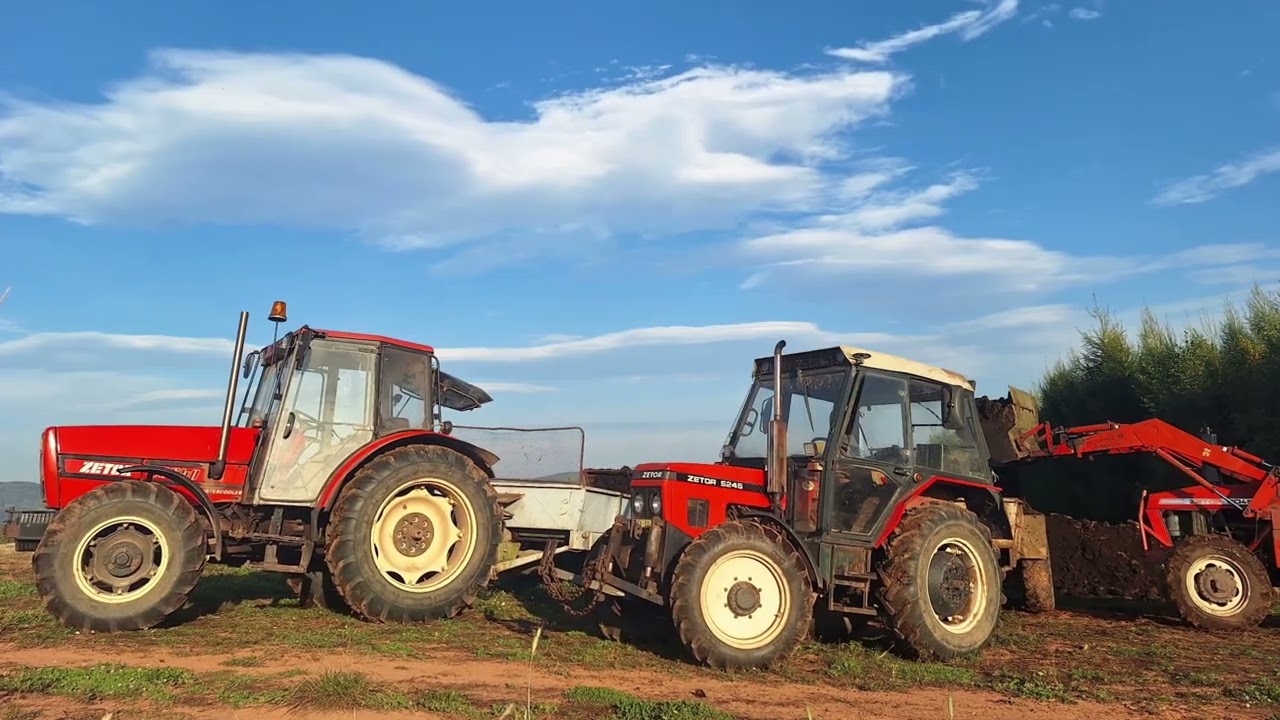 Rozmetání hnoje 2023 -  Zetor 5245 & Rur 5, Zetor 10540 & Rur 5, Zetor 8045
