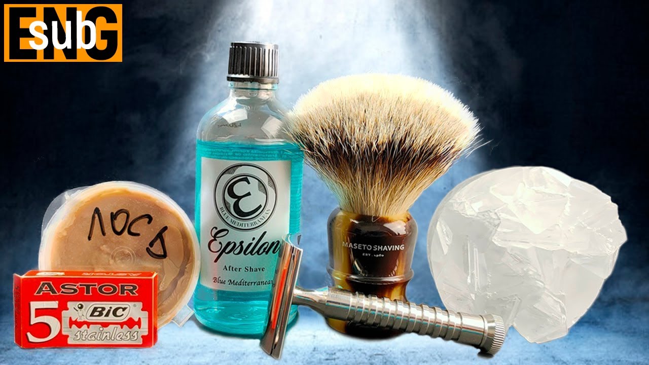RazoRock Mamba Safety Razor, Maseto shaving brush & Epsilon Blue Mediterranean | Бритье с HomeLike