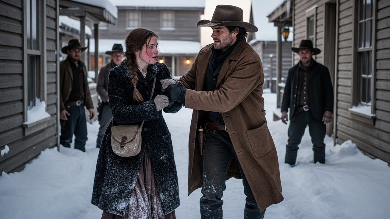 She Was Cornered By Three Men In The Snow, A Cowboy Grabbed Her Hand And Pulled Her Away Fast