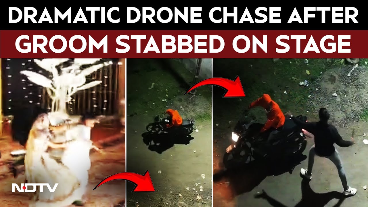 Viral Video: Groom Stabbed On Wedding Stage, Drone Camera Chases Attacker For 2 Km