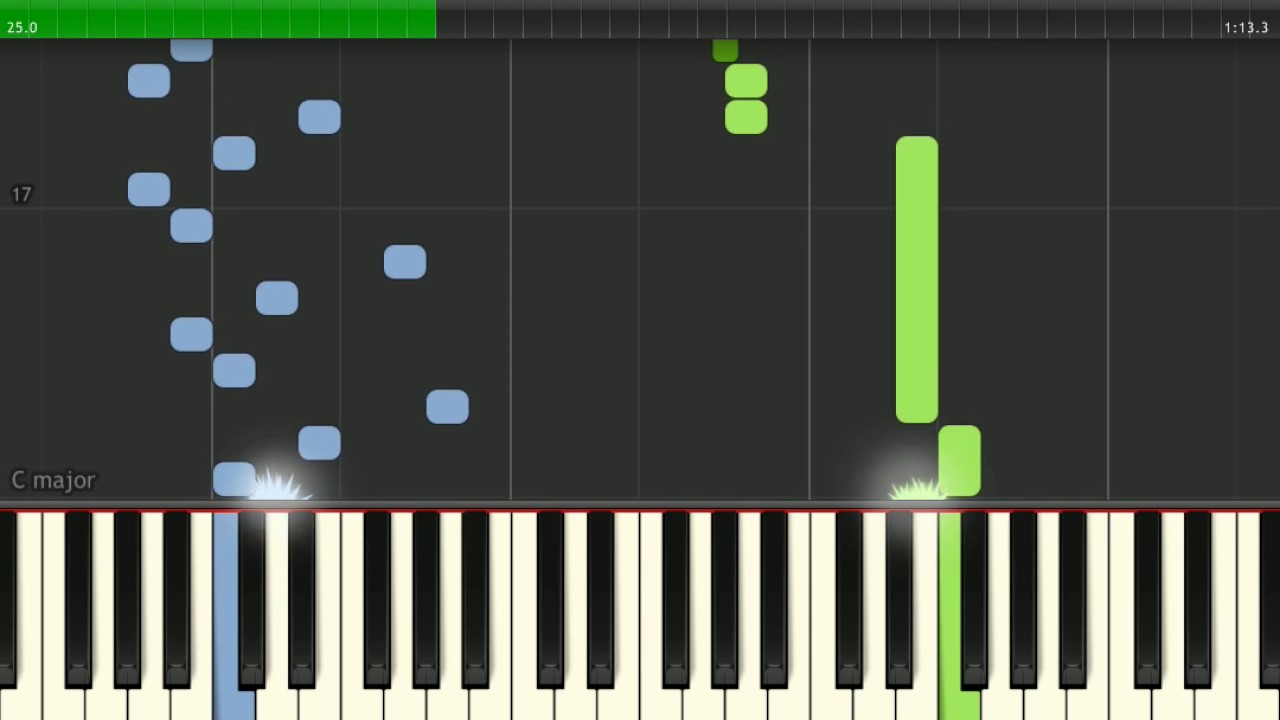 Synthesia   Solomon's Key MIDI theme