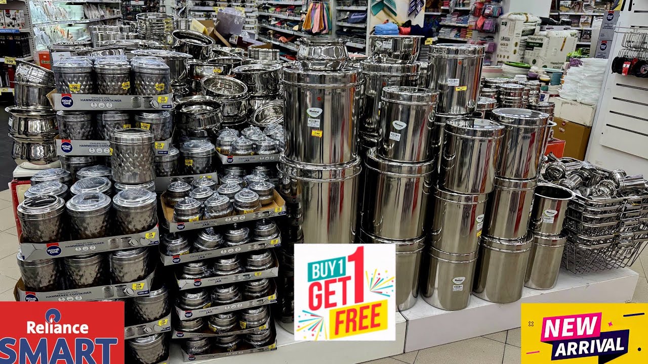 Dmart Reliance clearance sale upto 80%off, buy1get2 offers starts ₹9, cheapest &useful kitchenware