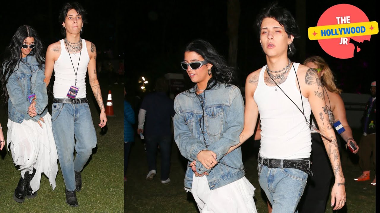CHARLI D'AMELIO AND LANDON BARKER WERE SEEN LEAVING THE 2023 COACHELLA VALLEY MUSIC FESTIVAL!!!