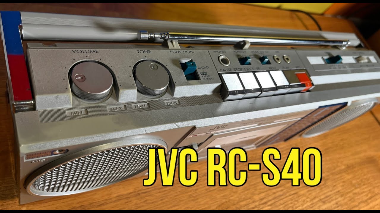 Редкая магнитола JVC RC-S40LB. Обслуживание. Новые ремни. Ремонт магнитолы.
