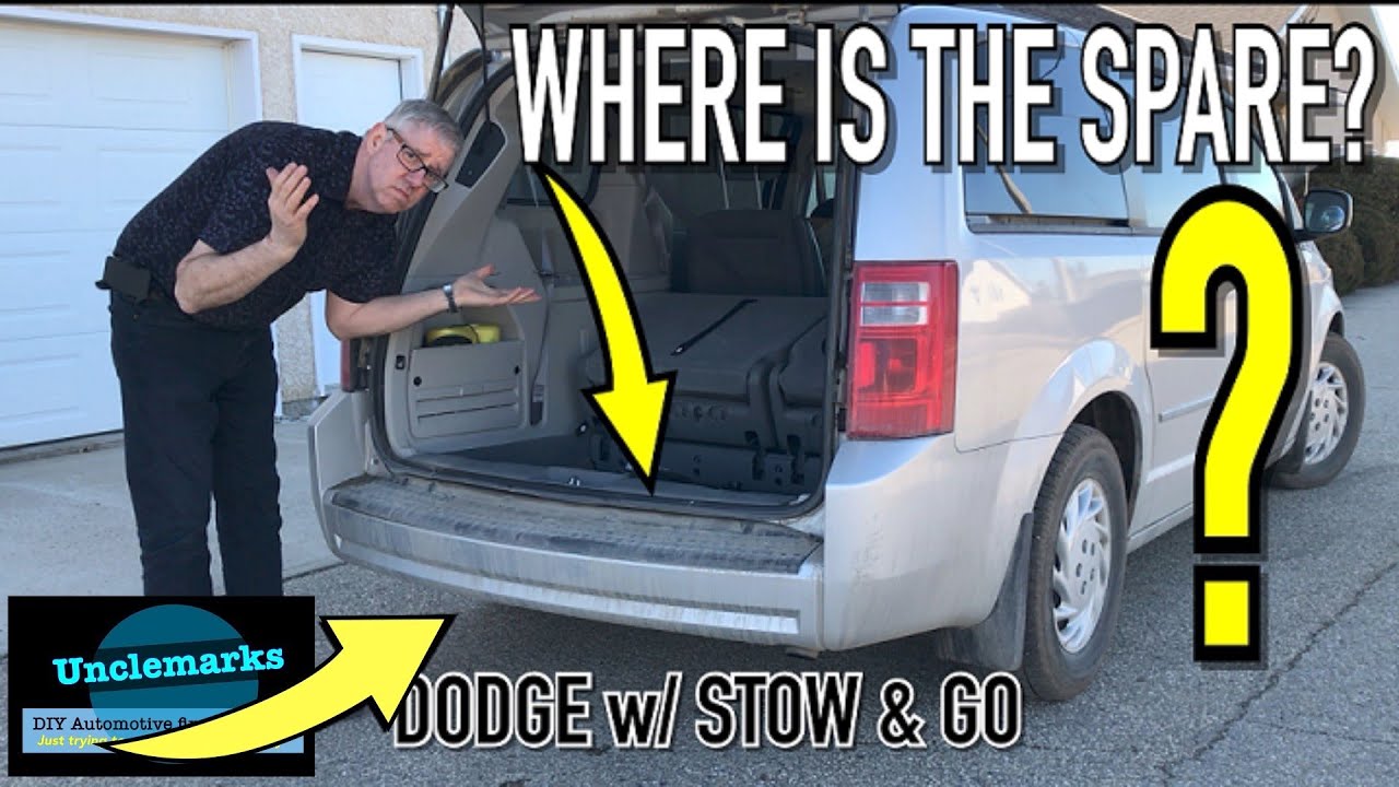 Как снять запасное колесо Grand Caravan Town & Country Volkswagen Routan (EP 119)