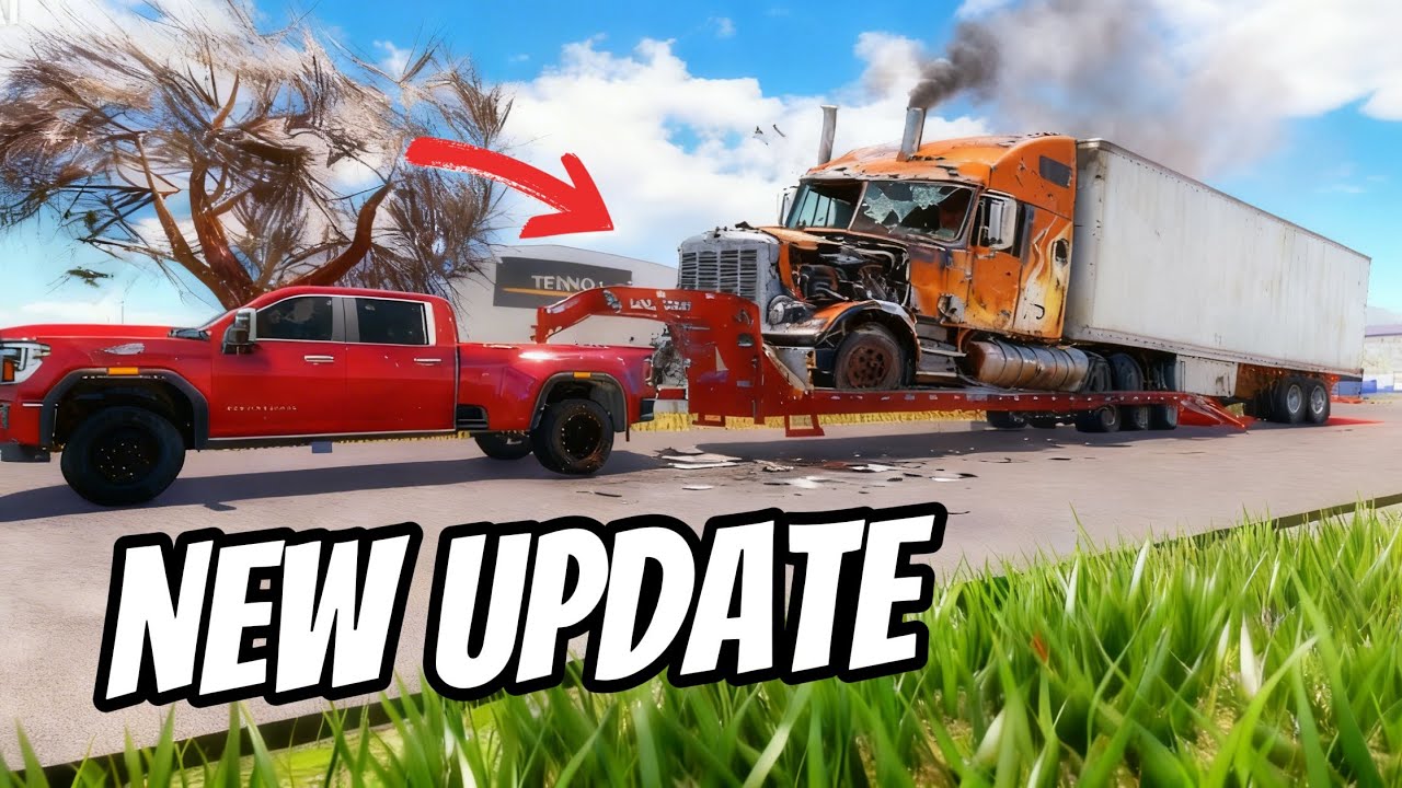 New APM Update Customizable Gooseneck Trailer! Semi Truck Recovery(Roblox American Plains Mudding)