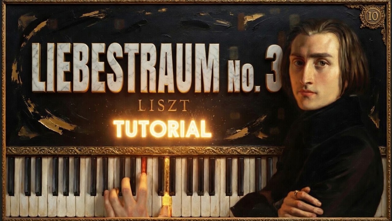 LIEBESTRAUM No. 3 by Franz Liszt | Piano Tutorial (Part 1) Slow, Detailed