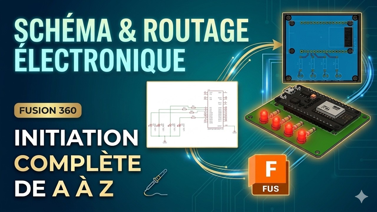 Initiation à la saisie de schéma et au routage avec Autodesk FUSION
