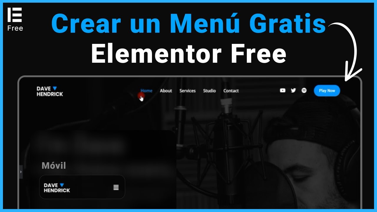 Cómo crear un MENÚ en ELEMENTOR FREE - Elementor Header & Footer Builder