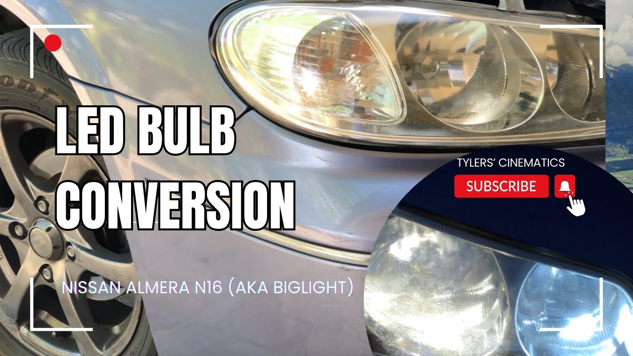 2007 Nissan Almera N16 LED Headlight bulb retrofit