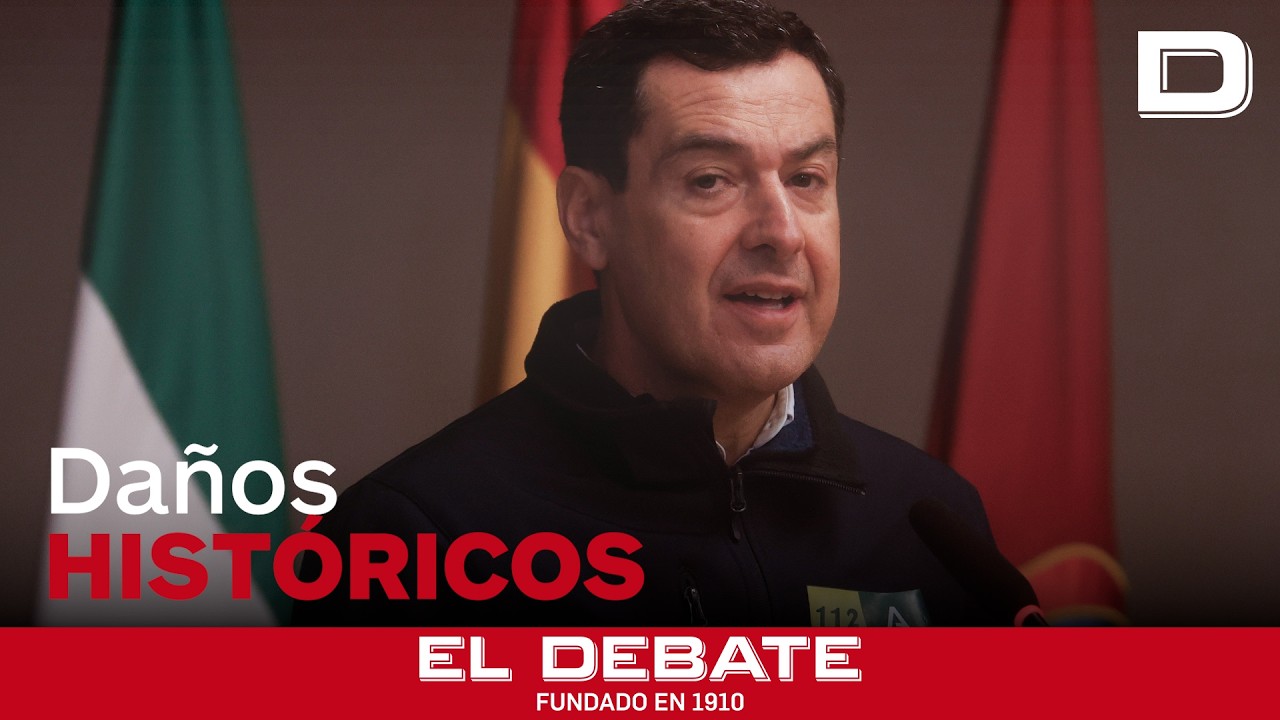 Juanma Moreno alerta de “pérdidas millonarias” por el tren de borrascas en Andalucía