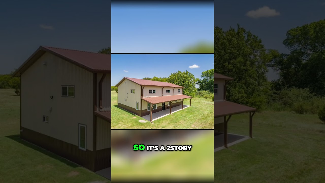 Texas Barndo Tour: 10 Acres, Features, and Shop Build! #shorts