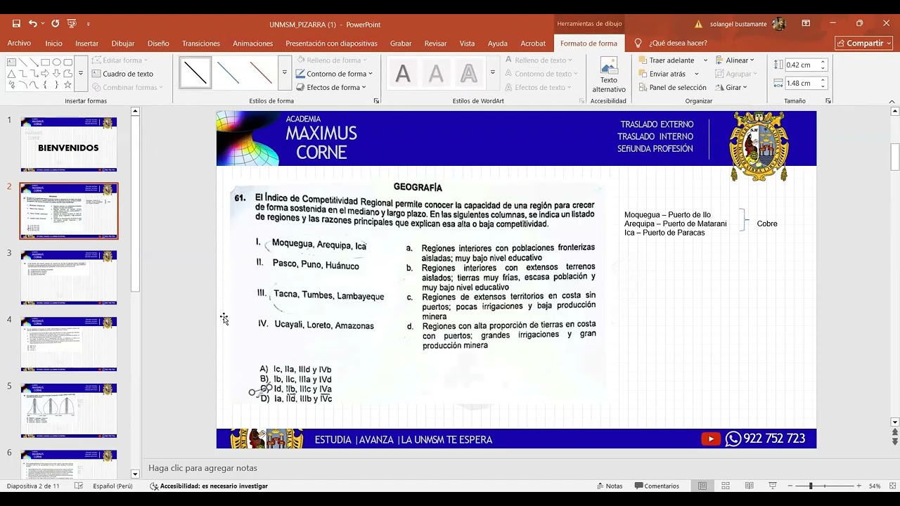 Resolución de examen UNMSM - I