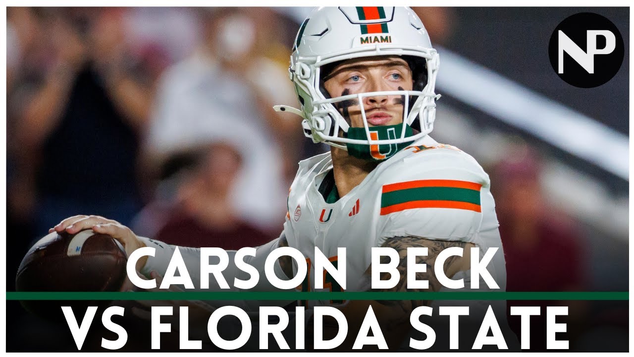Miami vs Florida State | Carson Beck NFL Draft Film