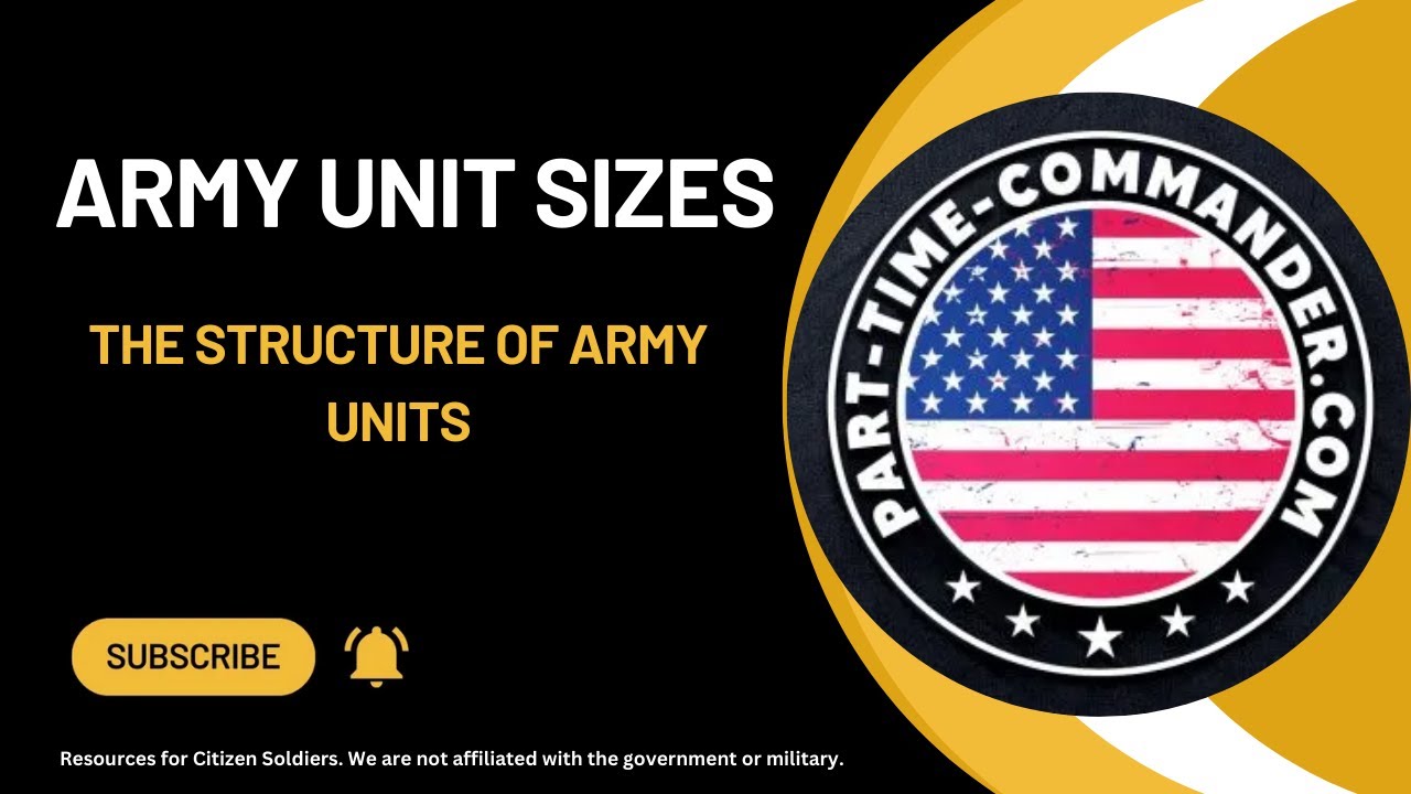 Army Unit Sizes: The Structure of Army Units