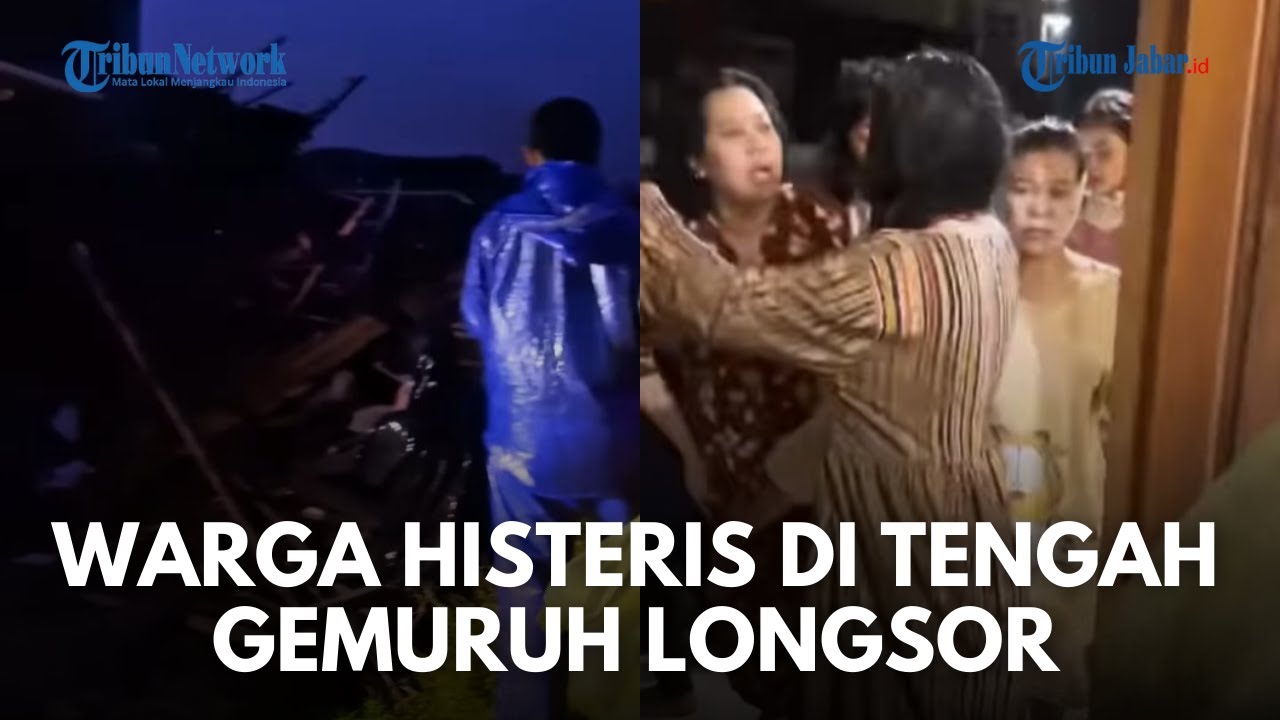DETIK-DETIK DRAMATIS! Suasana Saat Terjadi Longsor Cisarua,  Ibu & Anak Berlumur Saat Evakuasi