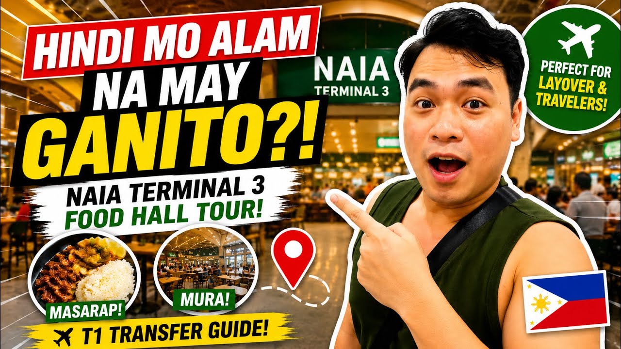 HINDI MO ALAM NA MAY GANITO SA NAIA? (Terminal 3 Food Hall + T1 Transfer) 🇵🇭 | Nico Dormis