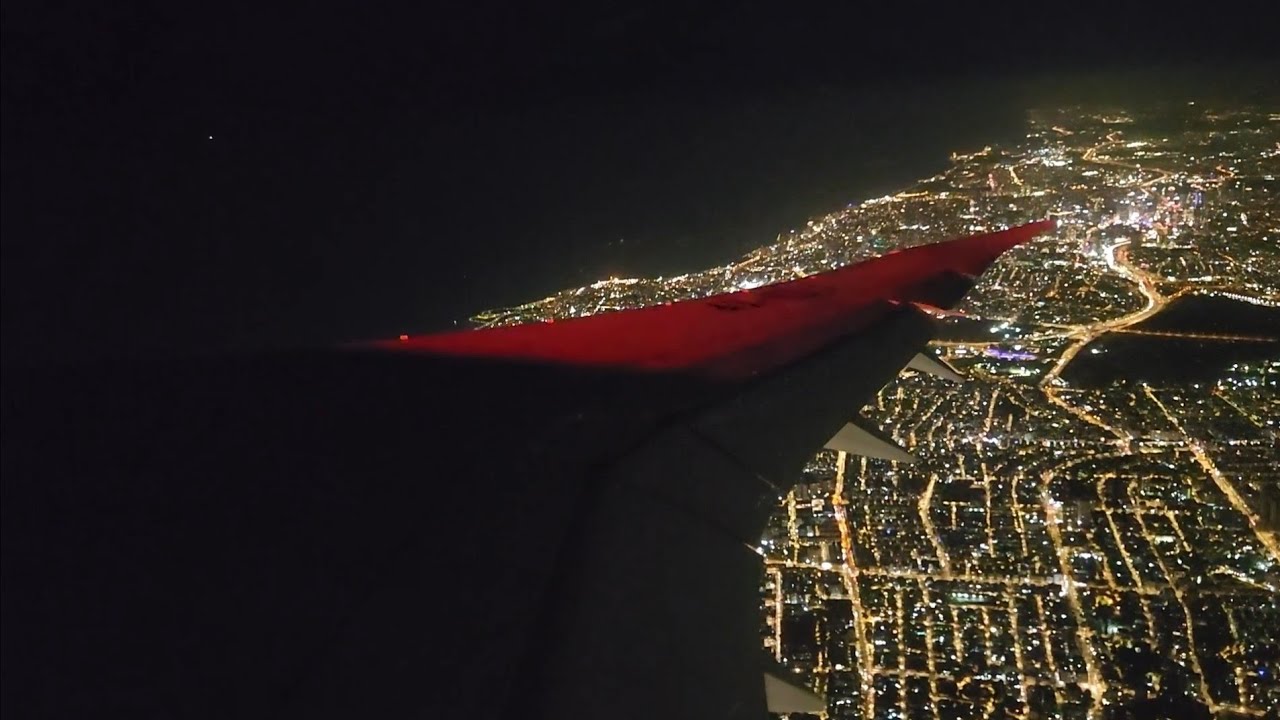 EL AL 787 9 Night Takeoff From Tel Aviv Ben Gurion Airport
