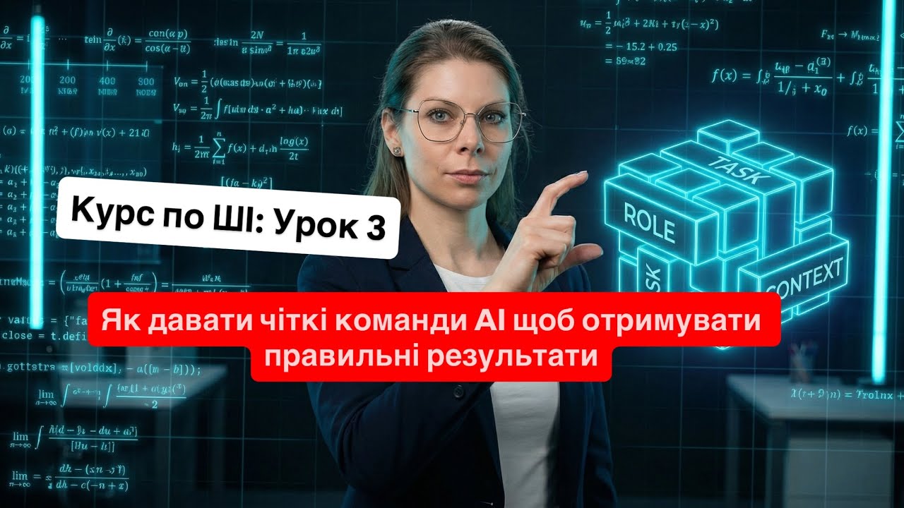 🎥 Урок по ШІ 3 — Як давати чіткі команди AI (промпти)