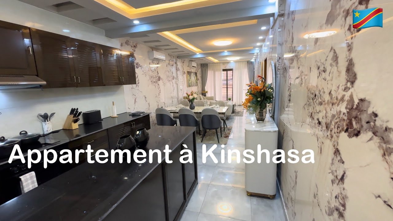 Le Tour d'un APPARTEMENT à 3 CHAMBRES à KINSHASA🇨🇩 dans la commune de Gombe