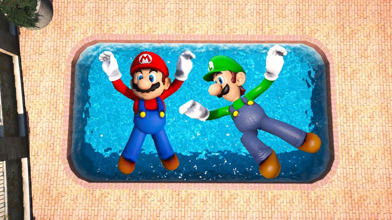 GTA 5 Mario vs Luigi Ragdolls vol.7 (Euphoria physics | Funny Moments)