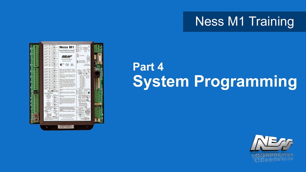 Part4   Ness M1 Training System Programming